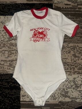 Nicopanda White & Red 'New York City Is For Lovers' One-Piece